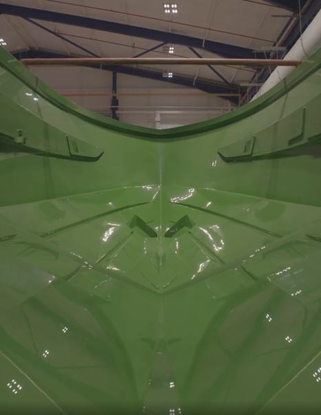 Hull mould of new Princess C48 motor yacht