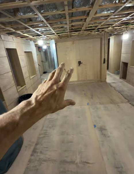 Superyacht Project Obsidian Blade main saloon under construction 
