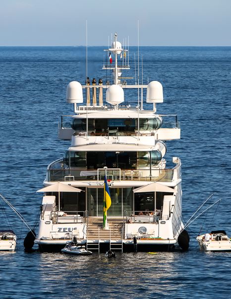 Blohm+Voss Superyacht Zeus stern