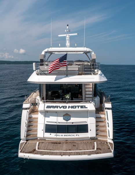 Motor Yacht Bravo Hotel's aft