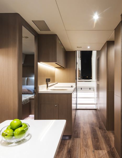 Horizon Yachts FD110 crew accommodation  