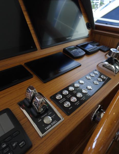 Grand-Banks-GB62-Flybridge-Review-lower-helm-dash