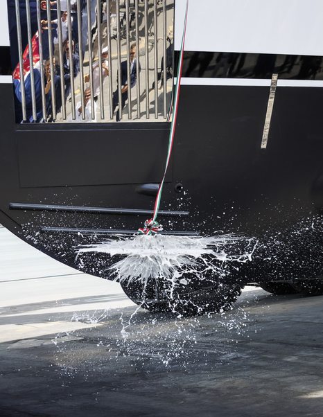 Azimut Grande 44M motor yacht launch christening  