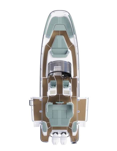 Nimbus Sport Tender 35 render aerial view 