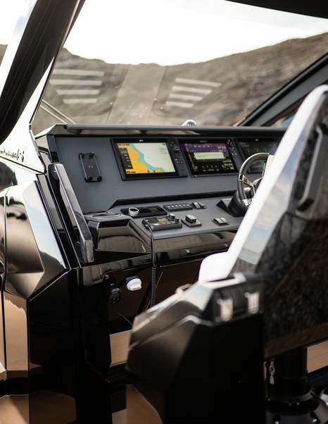 Technohull Alpha 45 dayboat helm station 