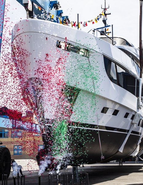 Azimut Grande 44M motor yacht launch celebration 