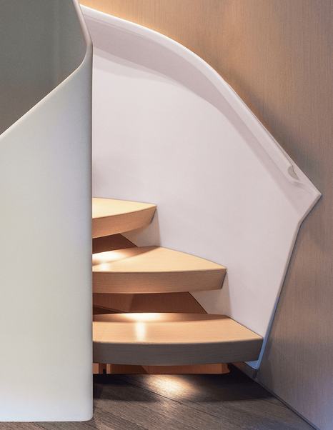  Cantiere delle Marche yacht Parati wrap around staircase 