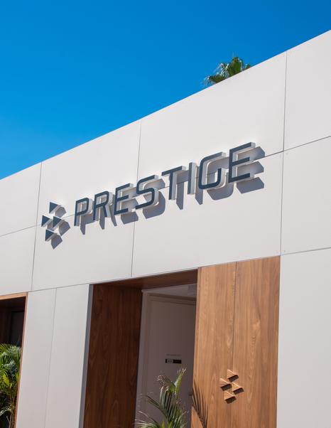 Prestige stand at boat show 