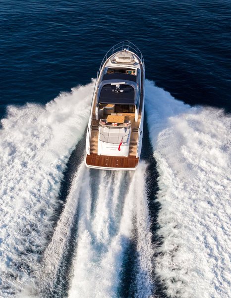 Princess sports yacht V65 running shot