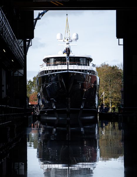 superyacht ONE's bow 