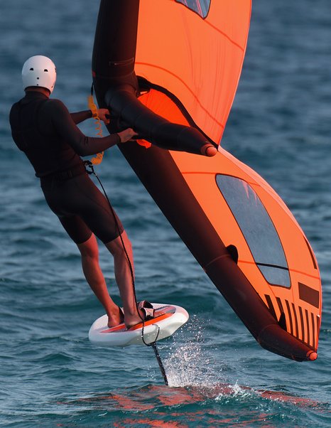 wing foiling experience at the Southampton Boat Show