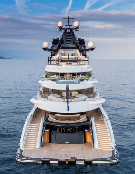 Superyacht Kismet aft decks 