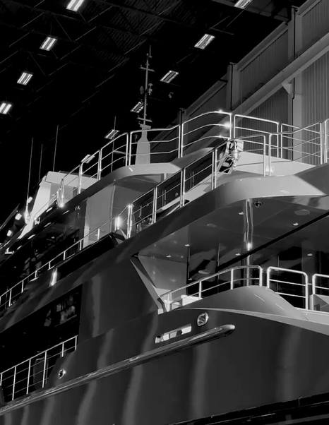 Delta Marine superyacht Zembra stern close up 