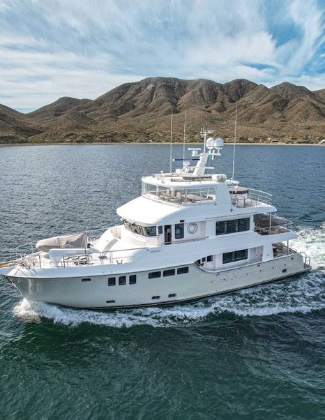 Nordhavn 80 Motor Yacht under way 