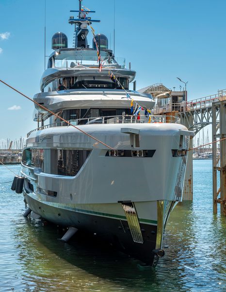 Tankoa TX450 superyacht on water at launch