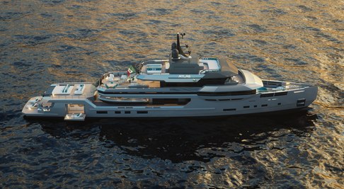 New 54m Explorer Yacht Concept ATLAS Unveiled by Ares Yachts