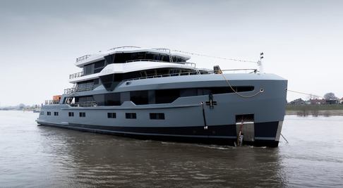 61m Leapher Polar Explorer Yacht Horizon Launched in the Netherlands