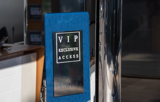 VIP exclusive access sign