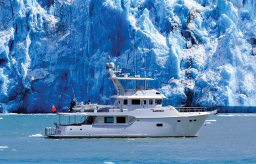 Nordhavn 60 explorer yacht in the Artic