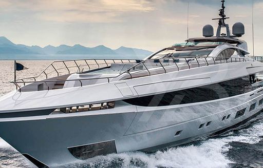 Motor yacht Mangusta GranSport 54 running shot