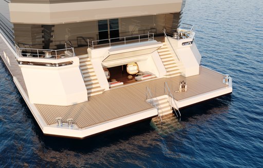 New beach club on SeaExplorer77