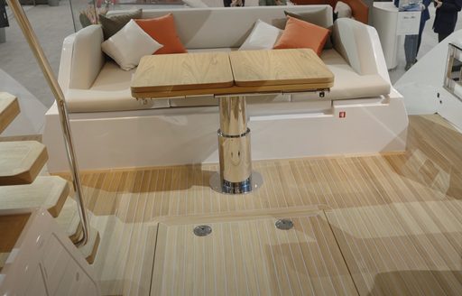 Ferretti 580 cockpit  