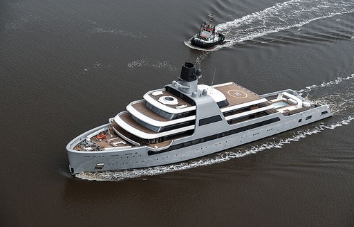 Superyacht SOLARIS on sea trials