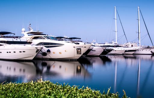 yacht marina provides protection and security