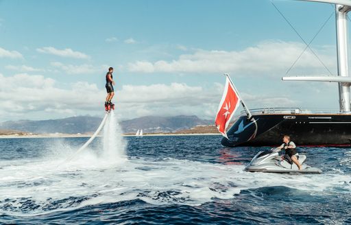 superyacht with Malta flag jet pack user PWC