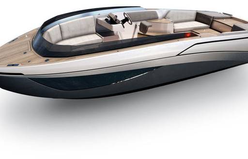 CGI of Nerea Yachts NY24 Limo against white background