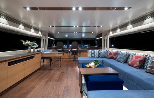 Skylounge with large sofa on Crowned Eagle