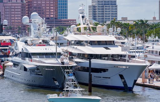 superyachts for sale on show at Palm Beach International Boat Show 