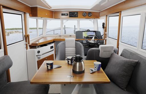 Sargo 28 interior looking forward