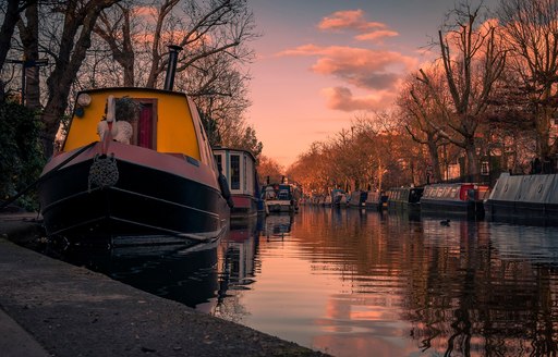 Canal at sunset