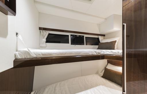 Galeon 500 Fly bunks, Galeon 500 Fly guest cabin 