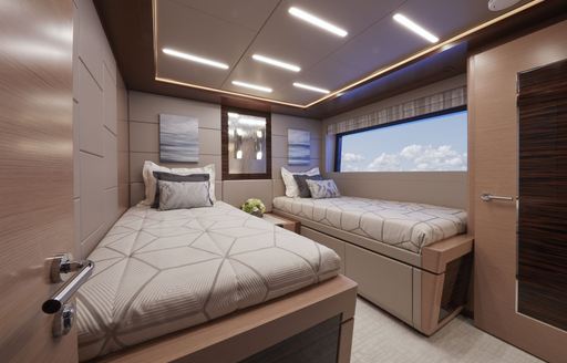 Ocean Alexander 90R guest cabin