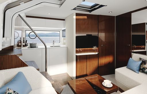 Fairline Targa 40 Mk2 2023 interior salon shot