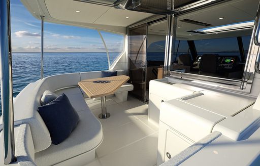 Riviera 58 sports motor yacht aft deck cockpit