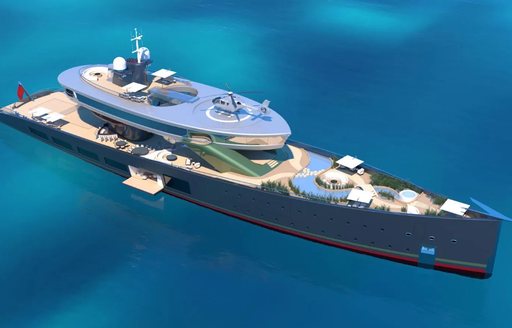 Lurssen concept yacht ALICE for sale at Monaco Yacht Show