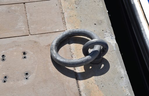 mooring ring on dockside