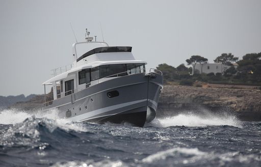 coastal yacht running shot