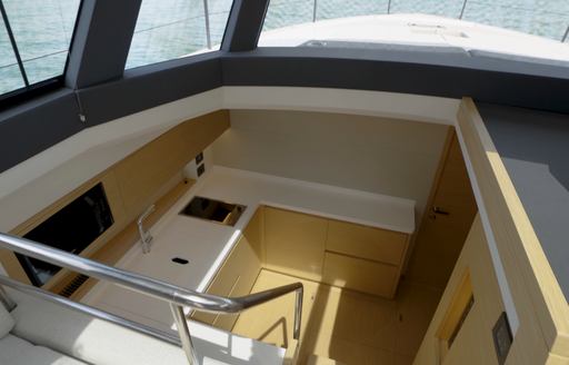 Pardo-GT52-view-down-into-galley