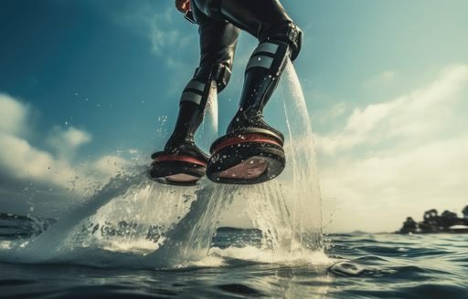 flyboarding experience at the Southampton Boat Show