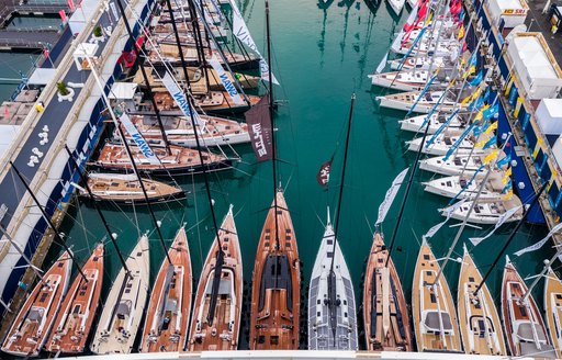 Genoa has its own section exclusively for sailing yachts.