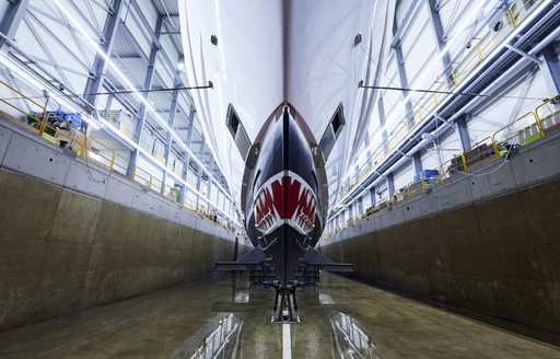 View from beneath hull of Heesen's Project Cosmos