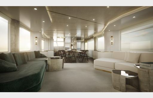 airy salon area on azimut magellano 25 metri