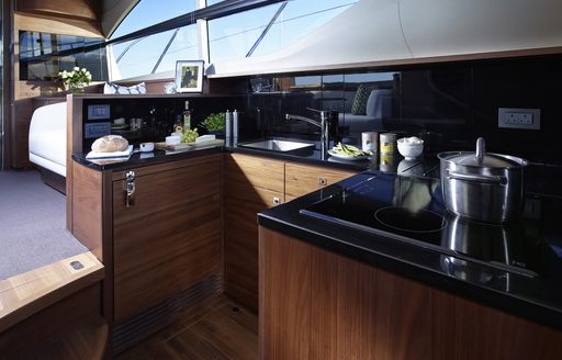 Princess F43 galley area