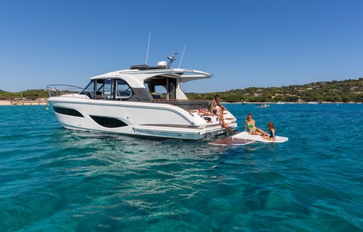 Marex 440 aft deck beach club