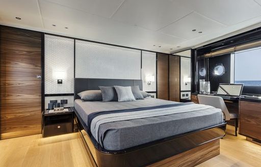 spacious yacht cabin