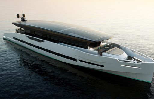 Render of GX42 Coupe floating at sea